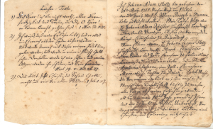 Originalschriftstück Johann Adam Stolz I