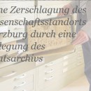 Petition des VdA - Verband deutscher Archivarinnen und Archivare e.V. gegen die Verlegung des Staatsarchivs Würzburg nach Kitzingen