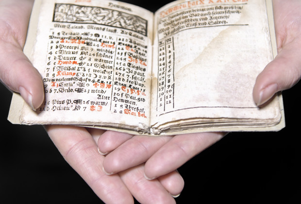 Schreibkalender für das Jahr 1628 von Simon Marius