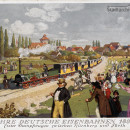 Postkarte zum 100jährigen Jubiläum der Deutschen Eisenbahn