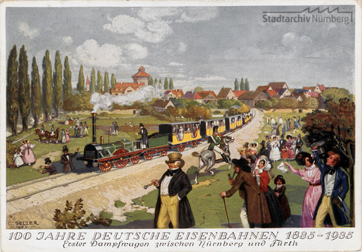 10 Fakten über die erste Eisenbahnfahrt in Deutschland Stadtarchive
