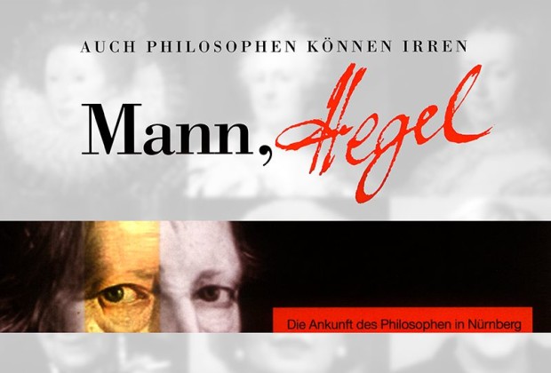 Ausschnitt aus dem Plakat zu den städtischen Jubiläumsveranstaltungen zum 200. Jahrestag der Ankunft Hegels in Nürnberg (Stadtarchiv Nürnberg A 28 Nr. 2008/146 Format II)