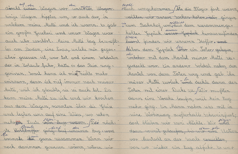 Schulaufsatz von 1943, Teil 2 (Stadtarchiv Nürnberg E 10/1 Nr. 32)
