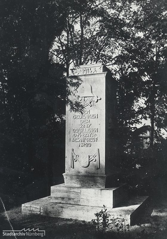 Kriegerdenkmal für die Gefallenen des 20. Bayerischen Reserve Infanterie Regiments