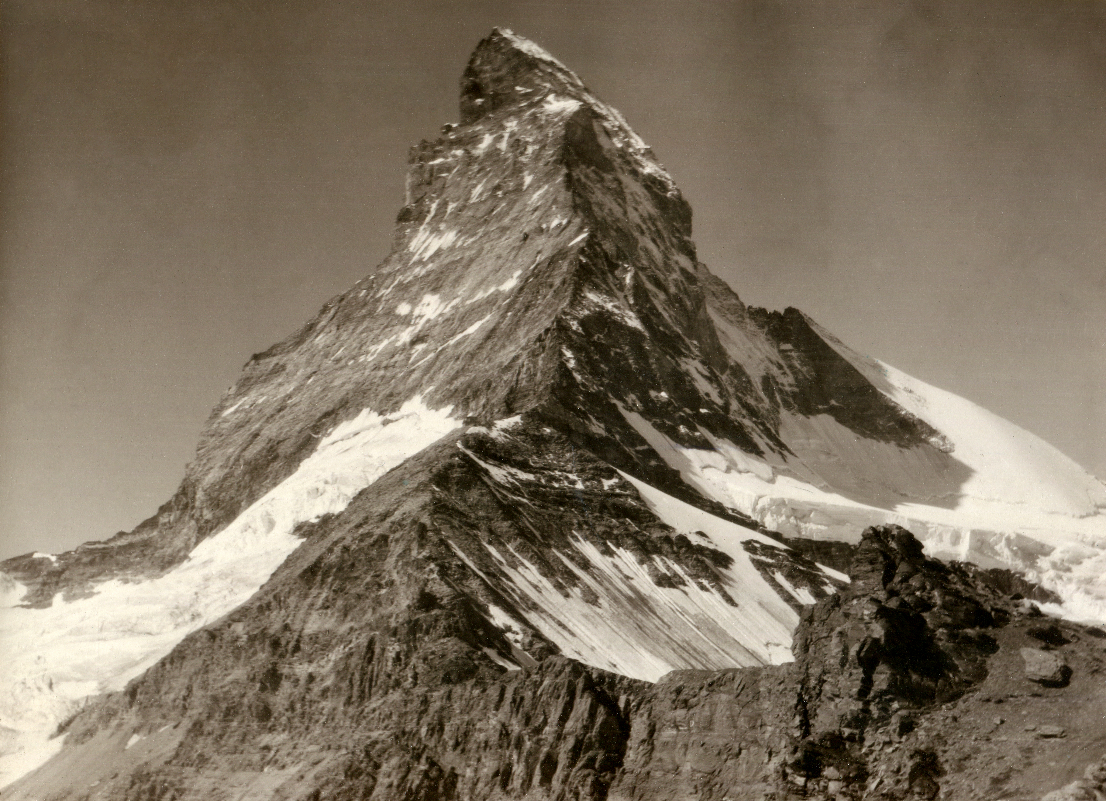Matterhorn vom Hörnli. Sommer 1926.
