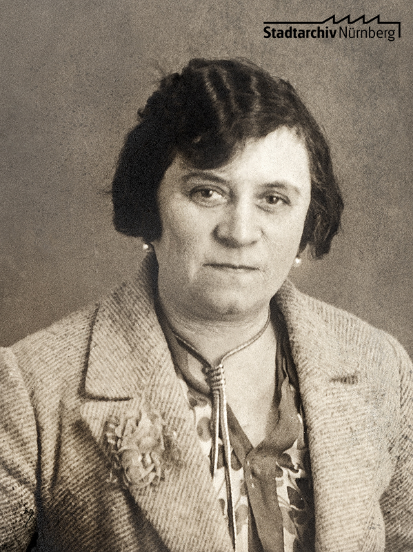 Paula Cohn. Foto, um 1925. (Stadtarchiv Nürnberg C 21/VII Nr. 22)