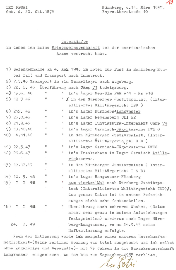 Stadtarchiv Nürnberg C 25 IV Nr. 20661 Bl. 11 oben